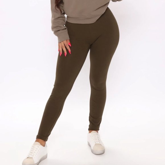 Fashion Nova Natalee Leggings - Olive - Picture 1 of 1
